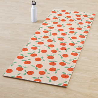 Mooie sinaasappels zoete fruit patroon yogamat