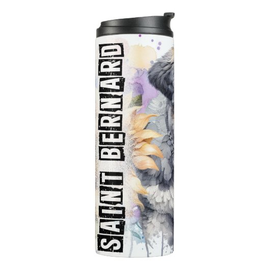 Mooie Sint Bernard Hond Thermosbeker (Gedraaid links)