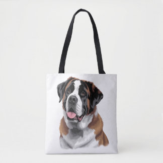 Mooie Sint-Bernardus Canvas tas