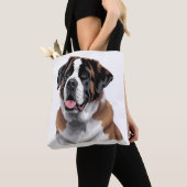 Mooie Sint-Bernardus Canvas tas (Dichtbij)