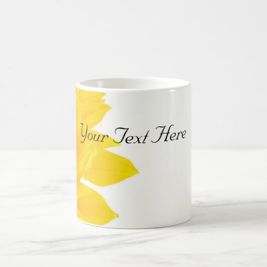 Mooie Sjabloon zonnebloem Koffiemok (Center)