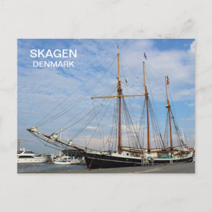 Mooie Skagen Denemarken Oude Schip Postard! Briefkaart