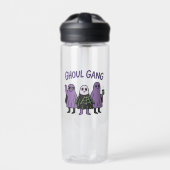 Mooie skelet grappige Halloween yogagroep Waterfles (Voorkant)