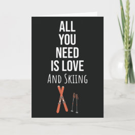 Mooie Ski Kaarten Sneeuw Skier Sporten Winter Ski