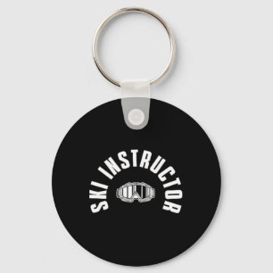 Mooie ski pocket design skilessen Skier coach Sleutelhanger