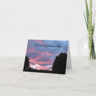 Mooie Skies Sympathiekaart. Personaliseren! Notitiekaartje