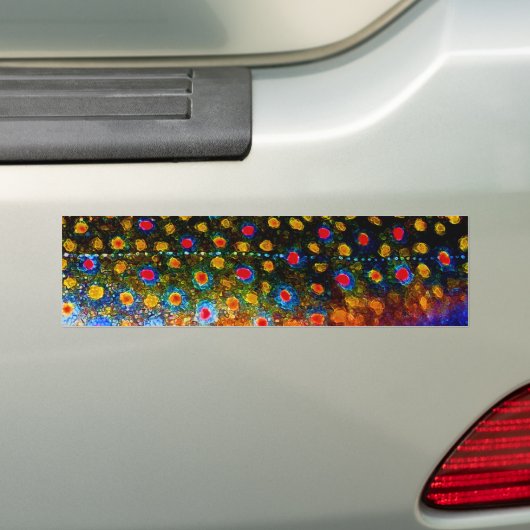 "Mooie Skin, Brook Trout" van James Lady Bumpersticker (Op auto)