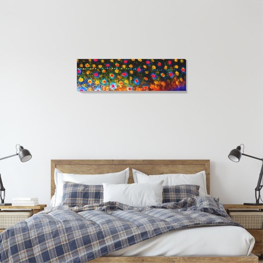 "Mooie Skin, Brook Trout" van James Lady Canvas Afdruk (Insitu (Slaapkamer))