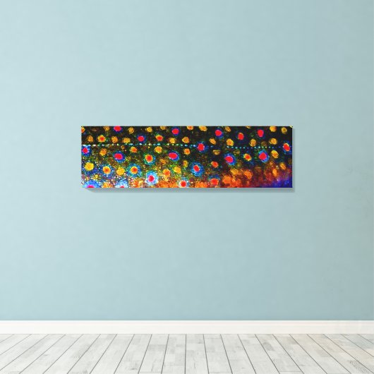 "Mooie Skin, Brook Trout" van James Lady Canvas Afdruk (Insitu (Houten vloer))