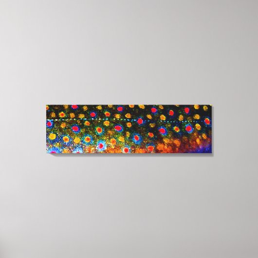 "Mooie Skin, Brook Trout" van James Lady Canvas Afdruk (Voorkant)