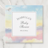 Mooie Sky and Clouds Baby shower Dank u Bedankjes Labels (Voorkant)