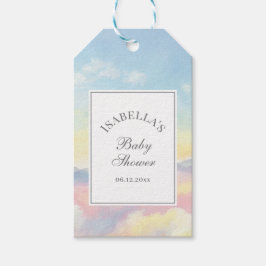 Mooie Sky and Clouds Baby shower Dank u Cadeaulabel