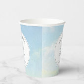 Mooie Sky and Clouds Cloud Nine Baby shower Papieren Bekers (Rechts)