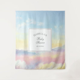 Mooie Sky and Clouds Cloud Nine Baby shower Wandkleed