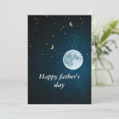 Mooie sky Happy vaderdag Feestdagenkaart (Staand voorkant)