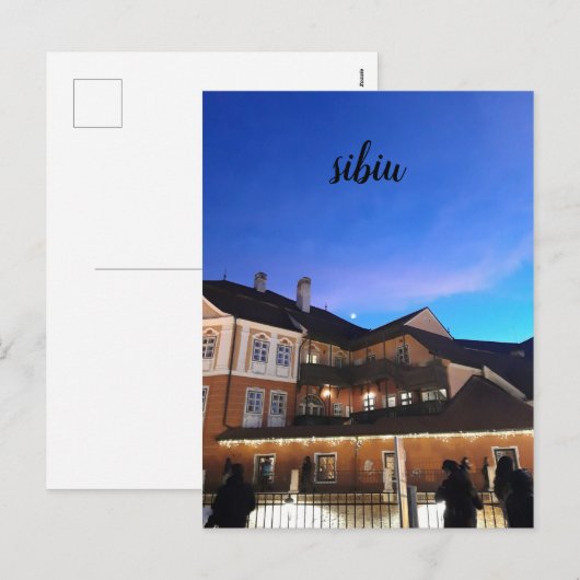Mooie Sky Sibiu Feestdagenkaart (Voorkant / Achterkant)