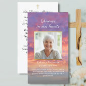 Mooie Sky Sunset begrafenis gebed Kaart Visitekaartje