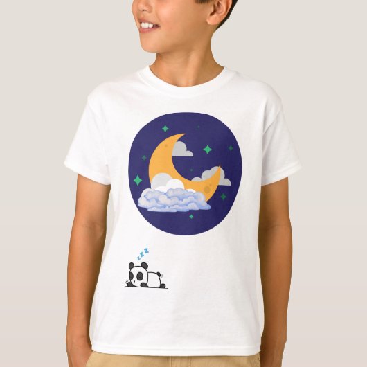 Mooie Slaapdronken Pandababy T-Shirt (Voorkant)