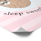 Mooie Slaapslak Dier en Naam Kinderen Poster (Hoek)