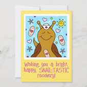 Mooie Slakkenverpleegster Beterschap Kleurplaat Kaart (Voorkant)