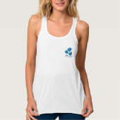 Mooie, slapeloze raceback-top tanktop (Voorkant)