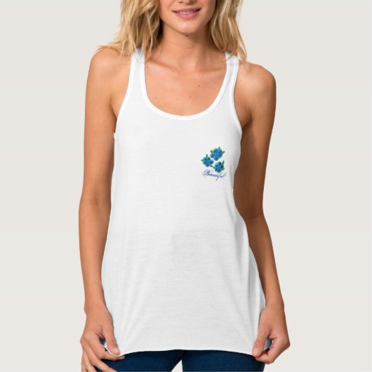 Mooie, slapeloze raceback-top tanktop (Voorkant)
