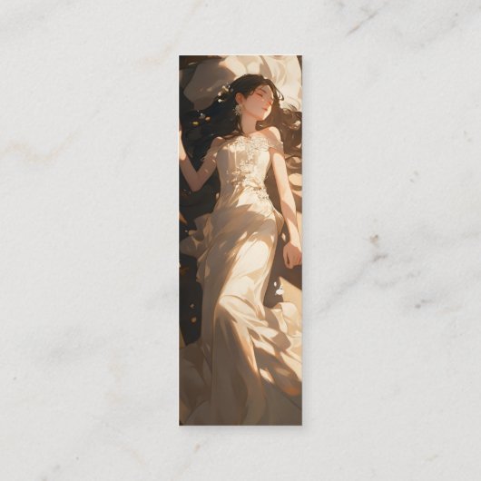 Mooie slapende bruid anime mini visitekaartje (Achterkant)