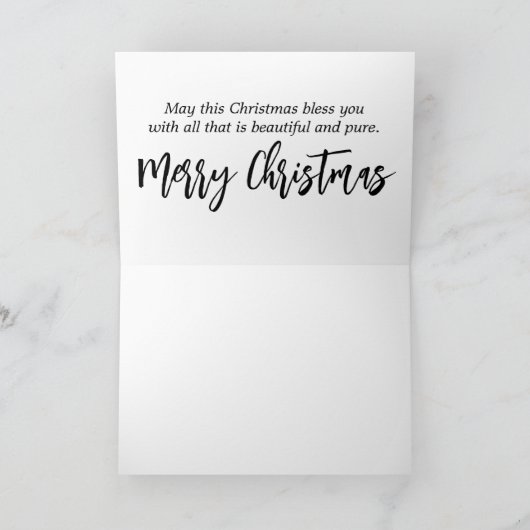 Mooie slapende engel feestdagen kaart (Binnen)