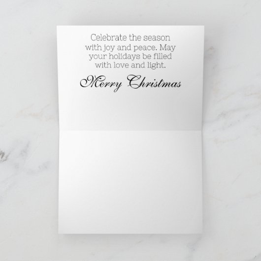 Mooie slapende engel feestdagen kaart (Binnen)