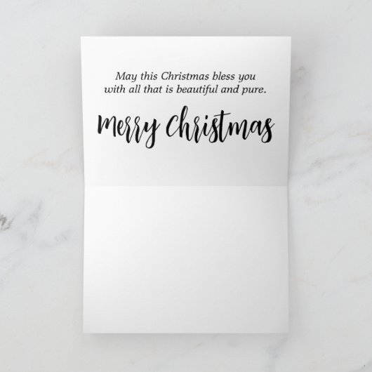 Mooie slapende engel feestdagen kaart (Binnen)