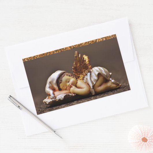 Mooie slapende engel Sticker (Envelop)