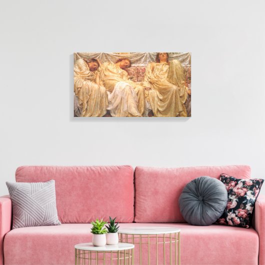 Mooie slapende vrouwen (dromers) ( kunst) canvas afdruk (Insitu (Woonkamer))