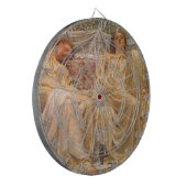 Mooie slapende vrouwen (dromers) ( kunst) dartbord (Voorkant Links)