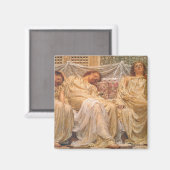 Mooie slapende vrouwen (dromers) ( kunst) magneet (Voorkant / Achterkant)