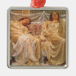 Mooie slapende vrouwen (dromers) ( kunst) metalen ornament