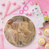 Mooie slapende vrouwen (dromers) ( kunst) papieren bordje (Feest)