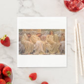 Mooie slapende vrouwen (dromers) ( kunst) servet (Insitu)