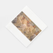 Mooie slapende vrouwen (dromers) ( kunst) servet (Hoek)