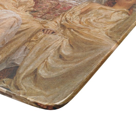 Mooie slapende vrouwen (dromers) ( kunst) snijplank (Hoek)