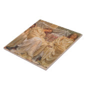 Mooie slapende vrouwen (dromers) ( kunst) tegeltje (Zijkant)