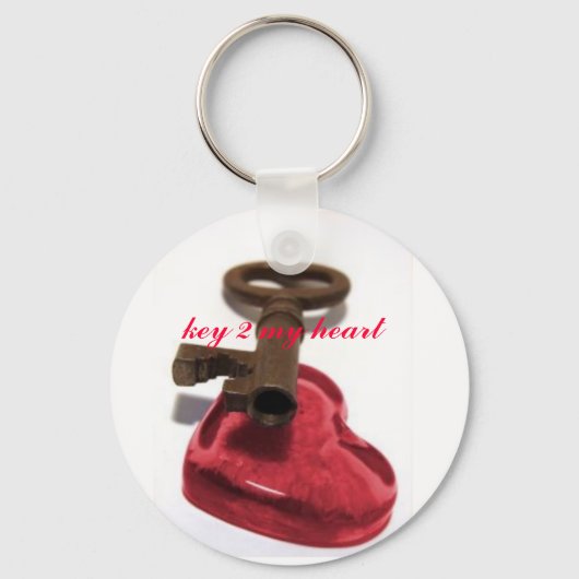 Mooie sleutel 2 m'n hartkeyketen sleutelhanger (Voorkant)