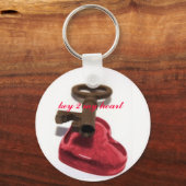 Mooie sleutel 2 m'n hartkeyketen sleutelhanger (Voorkant)