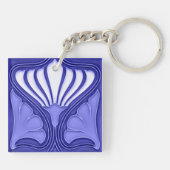 Mooie sleutelhanger afbeelding van een Art Nouveau (Achterkant)