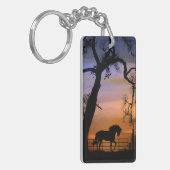 Mooie Sleutelhanger voor whimsical Horse (Voorkant Links)