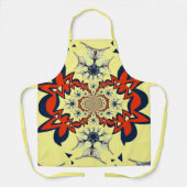 Mooie, slimme, kleurrijke Floral Pattern-kunst Schort (Voorkant)