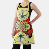 Mooie, slimme, kleurrijke Floral Pattern-kunst Schort (Insitu)