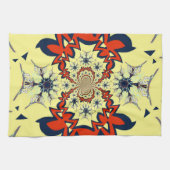 Mooie, slimme, kleurrijke Floral Pattern-kunst Theedoek (Horizontaal)