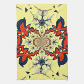 Mooie, slimme, kleurrijke Floral Pattern-kunst Theedoek (Verticaal)