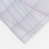 Mooie slinger moderne abstracte fractal kunst roze fleece deken (Hoek)