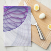 Mooie slinger moderne abstracte fractal kunst roze theedoek (Quarter Fold)